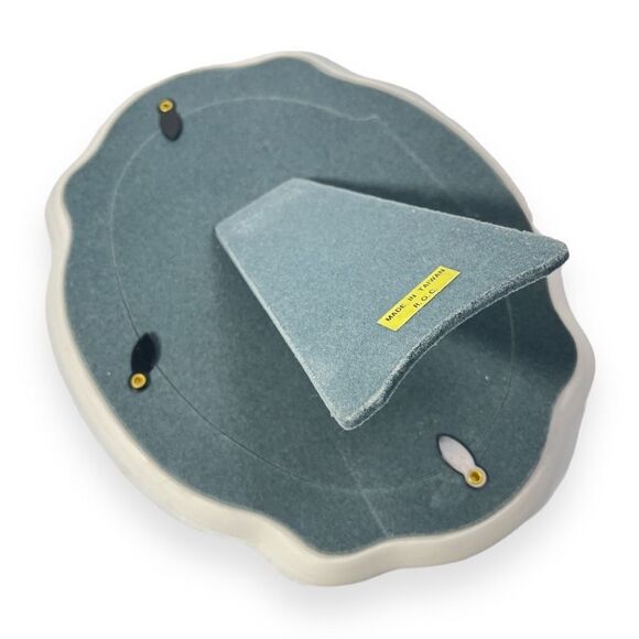 Victorian Ceramic Oval 5x7 Desk‎ Picture Frame Shabby Chic Floral Embossed - Picture 4 of 9